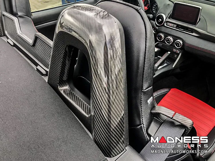 FIAT 124 Rear Roll Bar Covers Carbon Fiber 500 MADNESS Auto Parts and Accessories